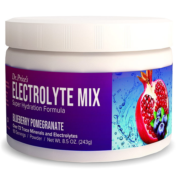 Electrolyte Mix Powder, Blueberry Pomegranate Flavor, 8.5 oz (90 Servings), Dr. Prices Vitamins