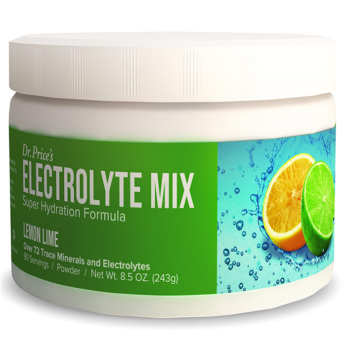 Electrolyte Mix Powder, Lemon Lime Flavor, 8.5 oz (90 Servings), Dr. Prices Vitamins
