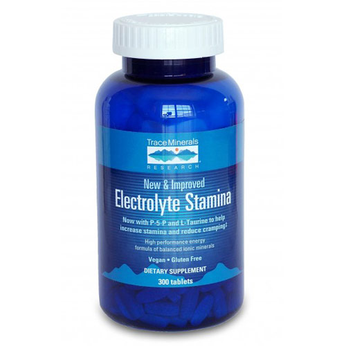 Trace Minerals Research Electrolyte Stamina (High Performance Energy), 300 Tablets, Trace Minerals Research