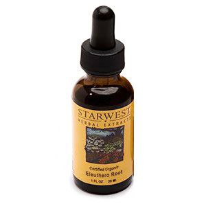 Eleuthero Root Extract Liquid 1 oz Organic, StarWest Botanicals