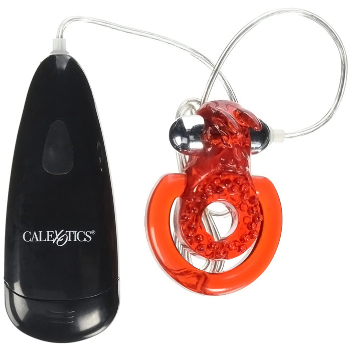 Elite 7X 7 Function Sexual Exciters - Ruby, Vibrating Ring Enhancer, California Exotic Novelties