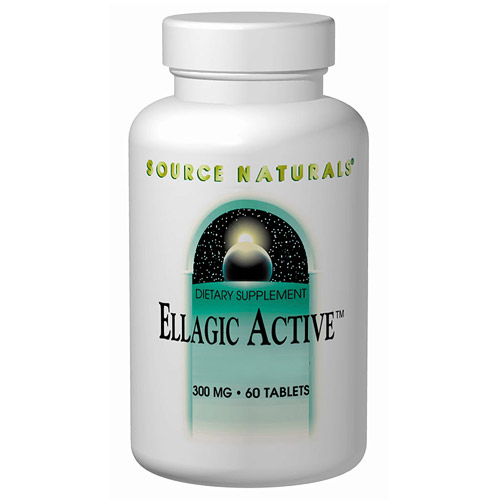 Source Naturals Ellagic Active, Raspberry Extract 300mg 40% Ellagitannins 30 tabs from Source Naturals