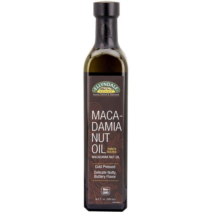 Ellyndale Naturals Macadamia Nut Oil, 16.9 oz x 6 Bottles, NOW Foods