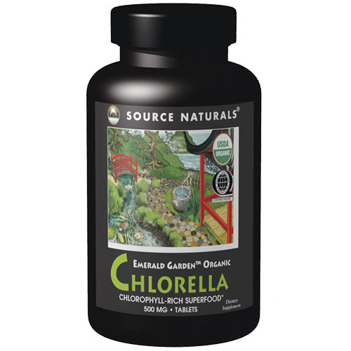 Emerald Garden Organic Chlorella Powder, 3 oz, Source Naturals