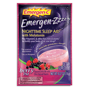 Emergen-Zzzz Berry PM, Nighttime Drink Mix, 24 Packets, Alacer Emergen-C