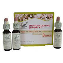 Bach Flower Essences Flower Essences Emotional Eating Support Kit, 3 x 10 ml, Bach Flower Essences