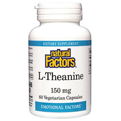 Emotional Factors L-Theanine 150mg 60 Capsules, Natural Factors