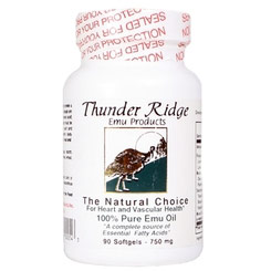 Emu Oil Gel Caps, 90 Capsules, Thunder Ridge Emu Products