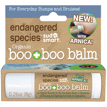 Health Science Labs Endangered Species Organic Boo Boo Balm with Arnica, 0.26 oz, Health Science Labs