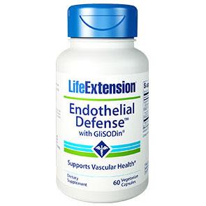 Life Extension Endothelial Defense with GliSODin, 60 Vegetarian Capsules, Life Extension