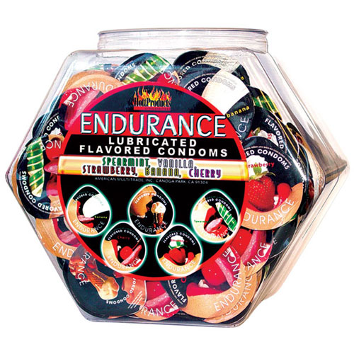 Endurance Condoms Discs - Assorted Flavors, 144 Pieces, Hott Products