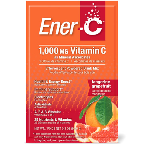 Ener-C Vitamin C Effervescent Powdered Drink Mix, Tangerine Grapefruit, 30 Packets