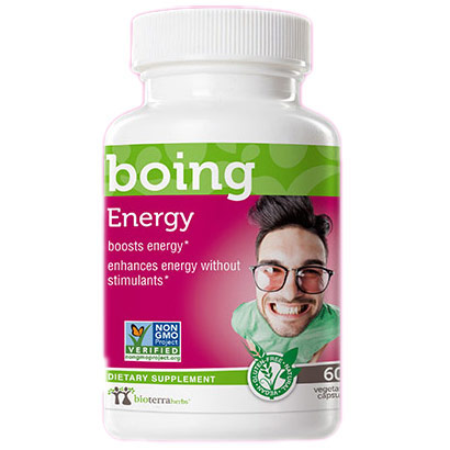 Energy Boing, Herbal Formula, 60 Vegetarian Capsules, BioTerra Herbs