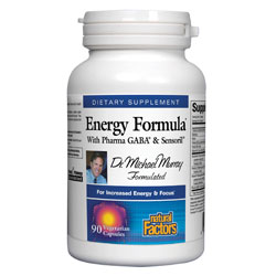 Energy Formula (Energy & Focus) 90 Vegetarian Capsules, Natural Factors