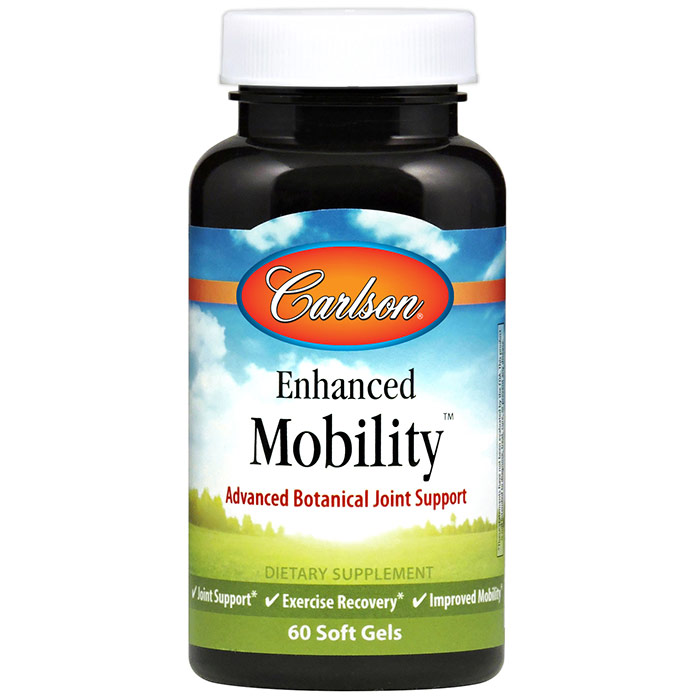 Enhanced Mobility, Advanced Botanical Joint Support, 60 Soft Gels, Carlson Labs