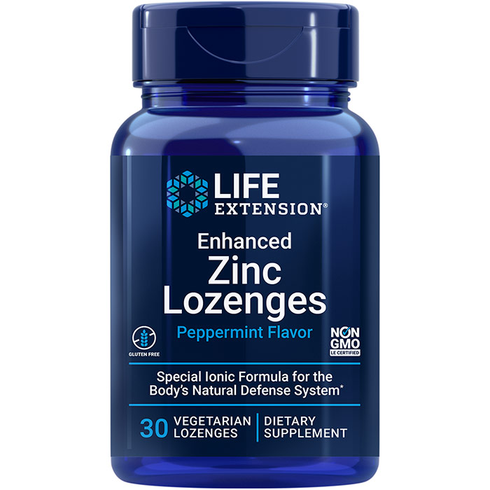 Enhanced Zinc Lozenges, 30 Vegetarian Lozenges, Life Extension