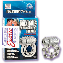 Waterproof Maximus Enhancement Ring - 10 Stroker Beads, California Exotic Novelties