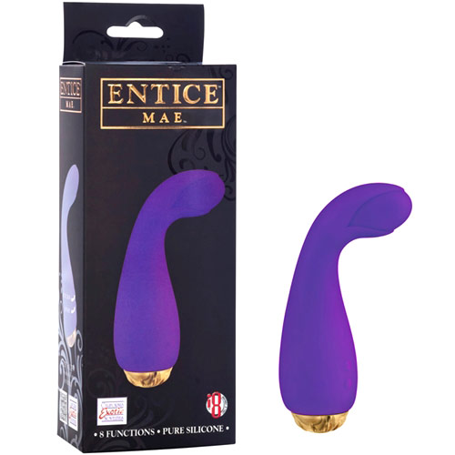Entice Mae Massager Vibrator, Purple, California Exotic Novelties
