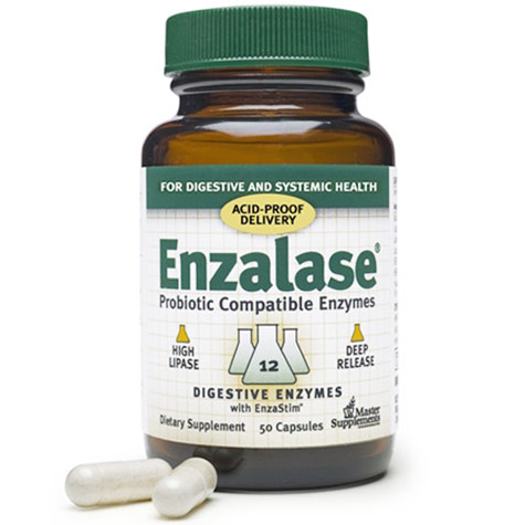 Enzalase, Probiotic Compatible Enzymes, 50 Capsules, Master Supplements