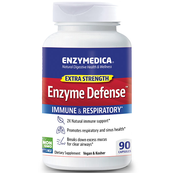 Enzyme Defense Extra Strength, 90 Capsules, Enzymedica
