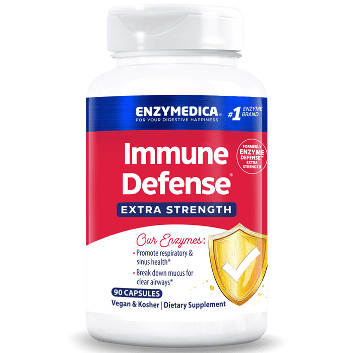 Enzyme Defense Extra Strength, 90 Capsules, Enzymedica