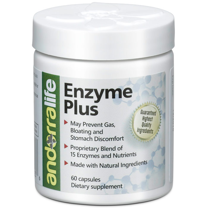 Enzyme Plus, 60 Capsules, Andorra Life