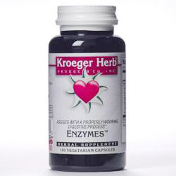 Enzymes, 100 Vegetarian Capsules, Kroeger Herb