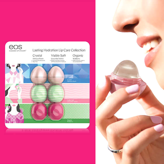 EOS Lasting Hydration Lip Care Collection, 6 Sphere Pack