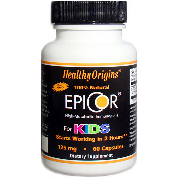 EpiCor for Kids, 125 mg, 60 Capsules, Healthy Origins