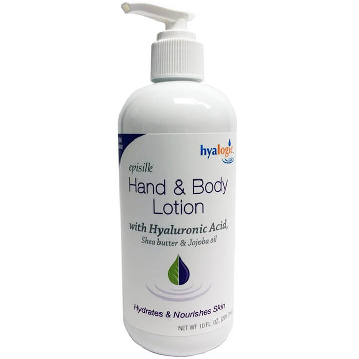 Episilk Hand & Body Lotion with Hyaluronic Acid, 10 oz, Hyalogic