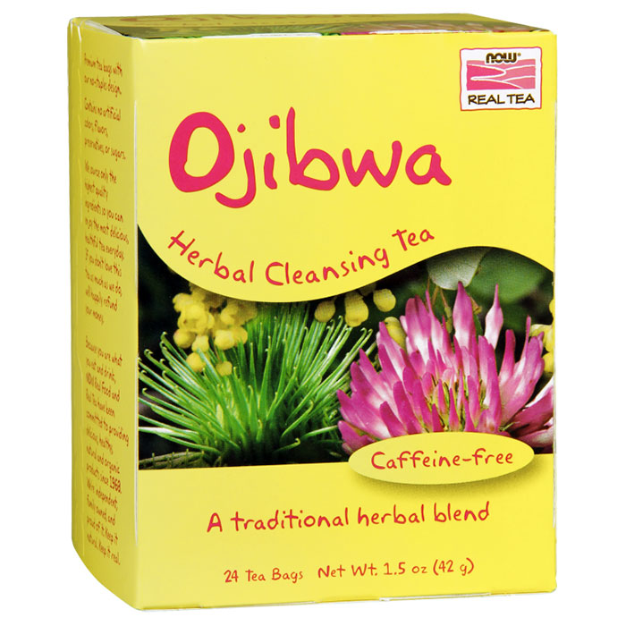 Ojibwa Herbal Cleansing Tea, 24 Tea Bags, NOW Foods
