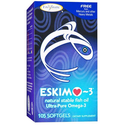 Enzymatic Therapy Eskimo-3, 105 Softgels, Enzymatic Therapy