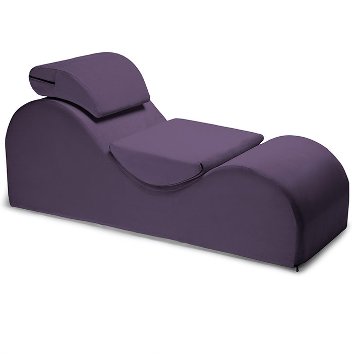 Esse Sex Lounger - Microvelvet Aubergine, Liberator Bedroom Adventure Gear