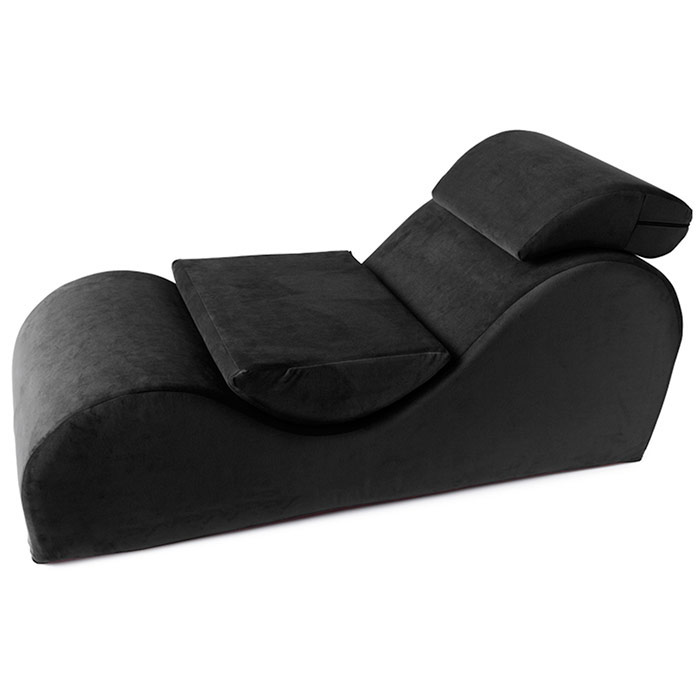 Esse Sex Lounger - Microvelvet Black, Liberator Bedroom Adventure Gear