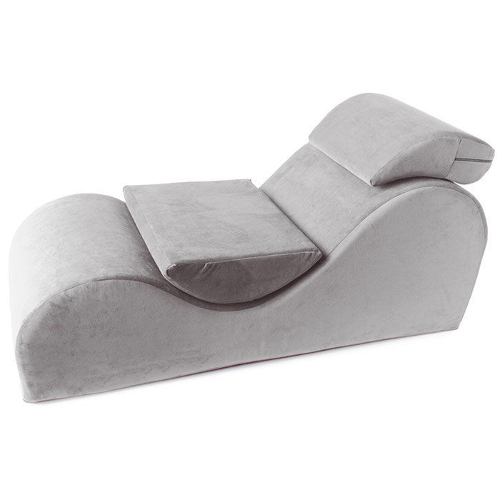 Esse Sex Lounger - Microvelvet Grey, Liberator Bedroom Adventure Gear