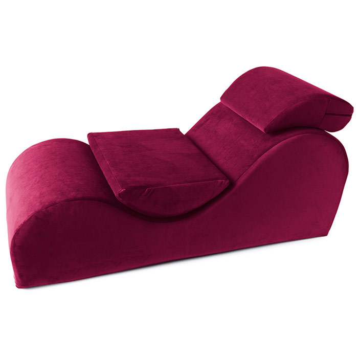 Esse Sex Lounger - Microvelvet Merlot, Liberator Bedroom Adventure Gear