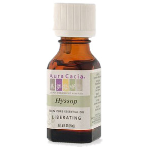 Essential Oil Hyssop (hyssopus officinalis) .5 fl oz from Aura Cacia