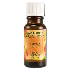 Pure Essential Oil Nutmeg, 0.5 oz, Natures Alchemy