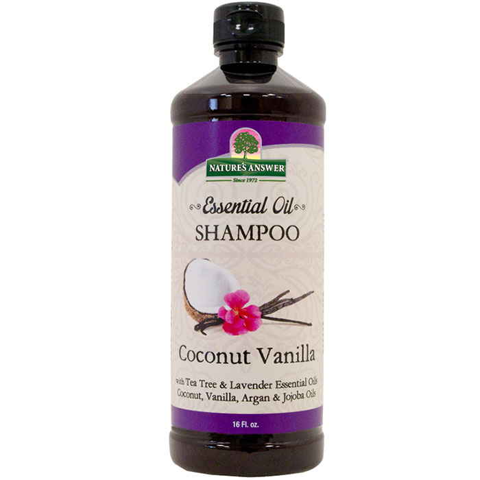 Essential Oil Shampoo - Coconut Vanilla, 16 oz, Natures Answer