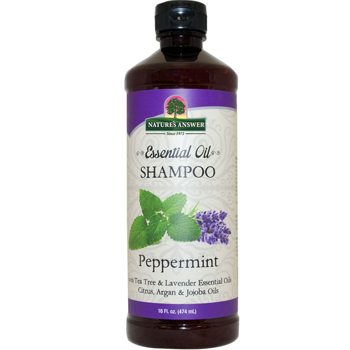 Essential Oil Shampoo - Peppermint, 16 oz, Natures Answer