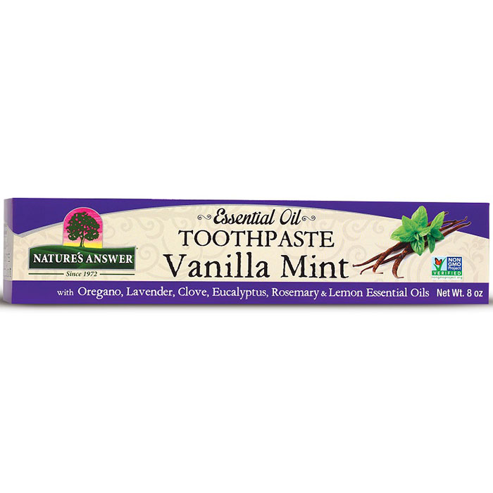 Essential Oil Toothpaste - Vanilla Mint, 8 oz, Natures Answer