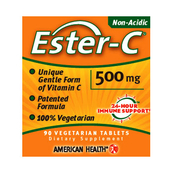 Ester-C 500 mg, 90 Vegitabs, American Health