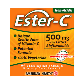 American Health Ester-C 500 mg with Citrus Bioflavonoids, 450 Vegitabs, American Health