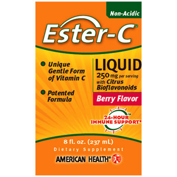 Ester-C Liquid - Berry Flavor, 8 oz, American Health