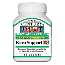 Estro Support ES Extra Strength 60 Caplets, 21st Century Health Care