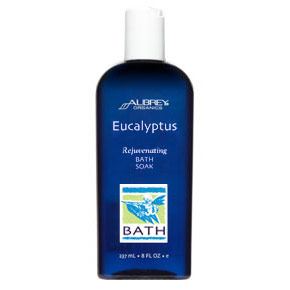 Aubrey Organics Eucalyptus Rejuvenating Bath Soak, 8 oz, Aubrey Organics