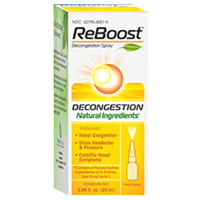 Reboost Decongestion Nasal Spray, 20 ml, MediNatura