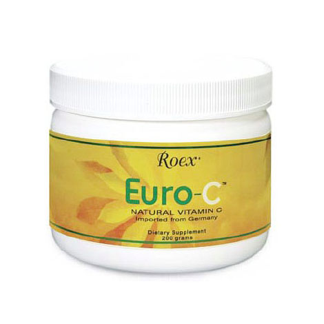 Euro-C Powder, Natural Vitamin C, 200 g, Roex