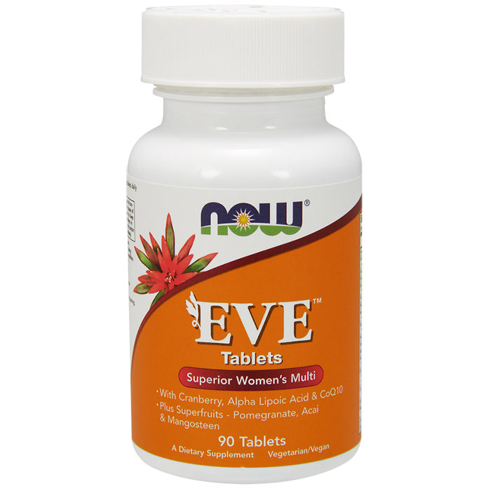 Eve Womens Multiple Vitamin, Superior Multi, 90 Tablets, NOW Foods