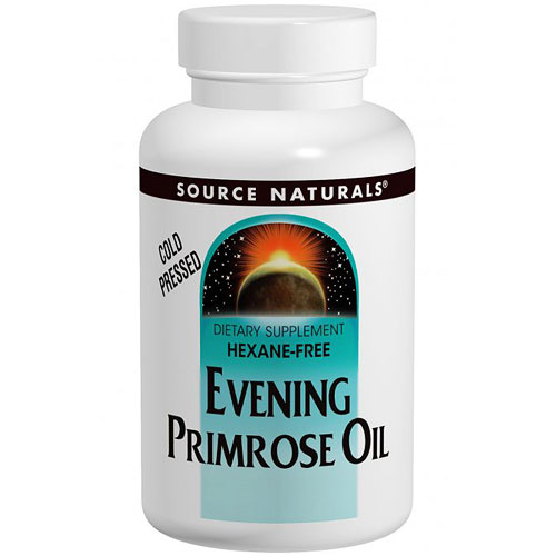 Evening Primrose Oil 1350 mg (GLA 135 mg) Hexane-Free, 30 Softgels, Source Naturals